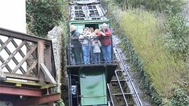 The Lynton and Lynmouth Cliff Railway, from North Walk, Lynton